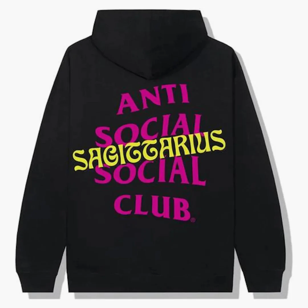 Anti Social Social Club Sag Hoodie Black
