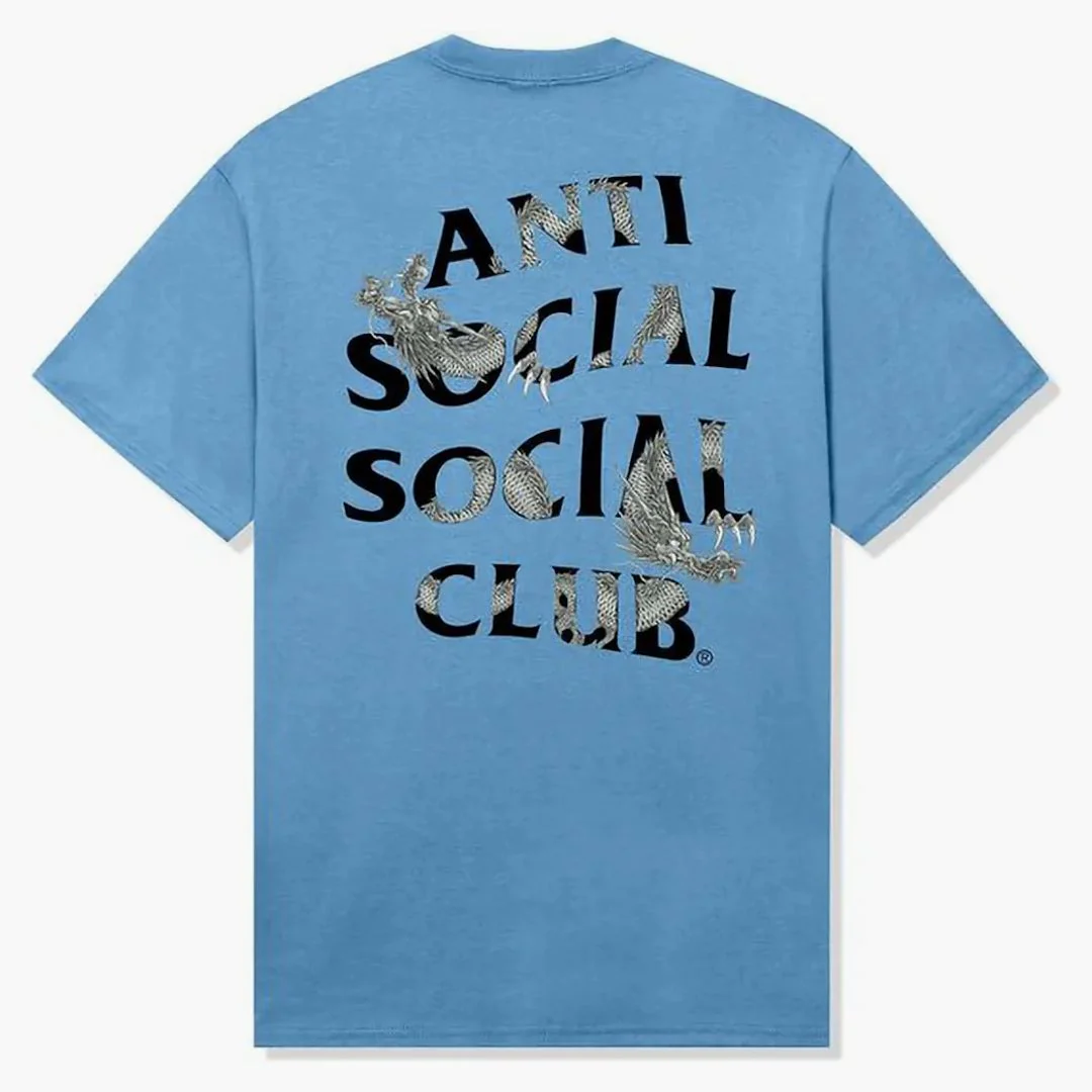 Anti Social Social Club Tatz Tee Blue - Image 2