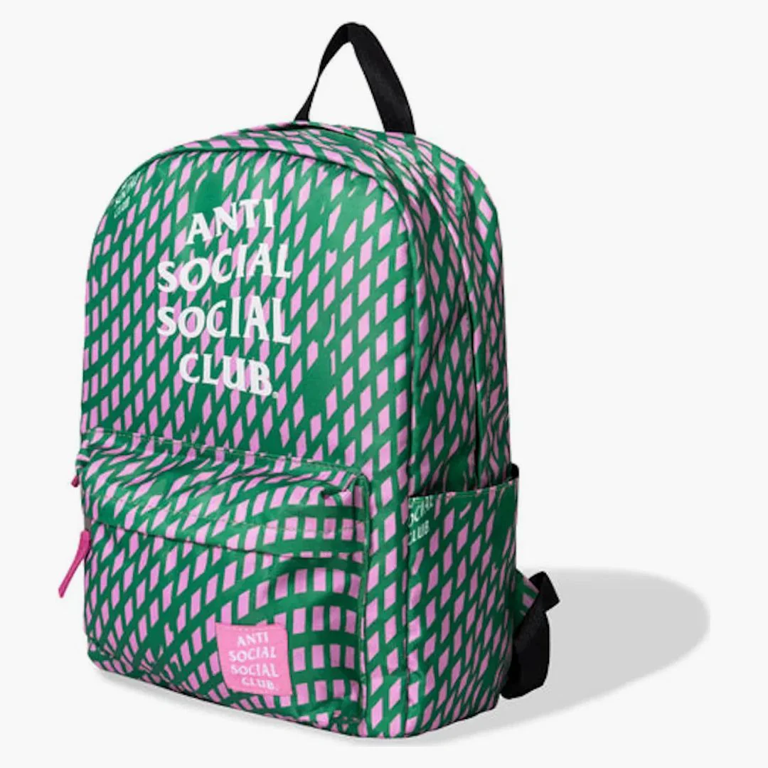 Anti Social Social Club Tokyo 1997 Backpack Green - Image 2