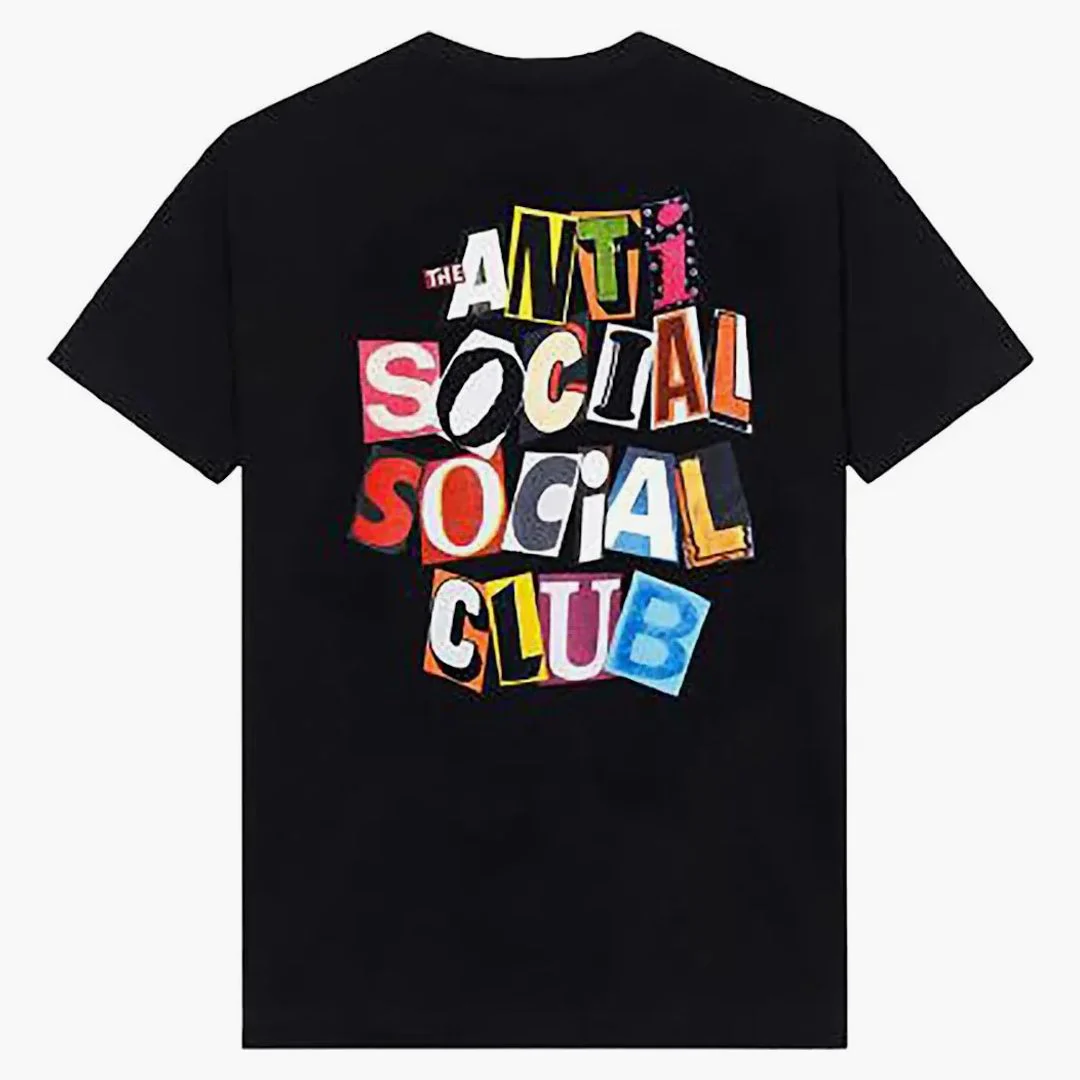 Anti Social Social Club Torn Pages Of Our Story Tee Black - Image 2