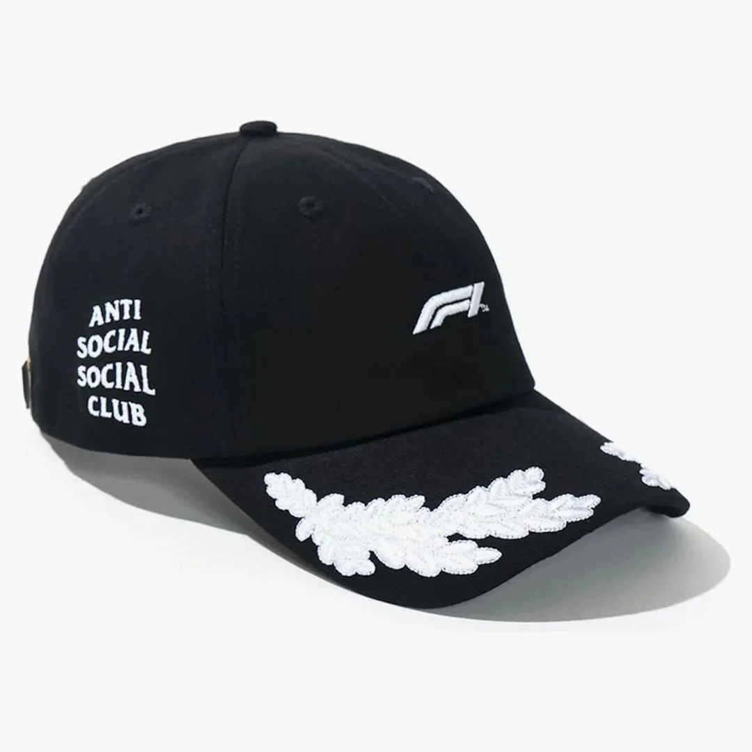 Anti Social Social Club Undftd X F1 Cap Black - Image 3