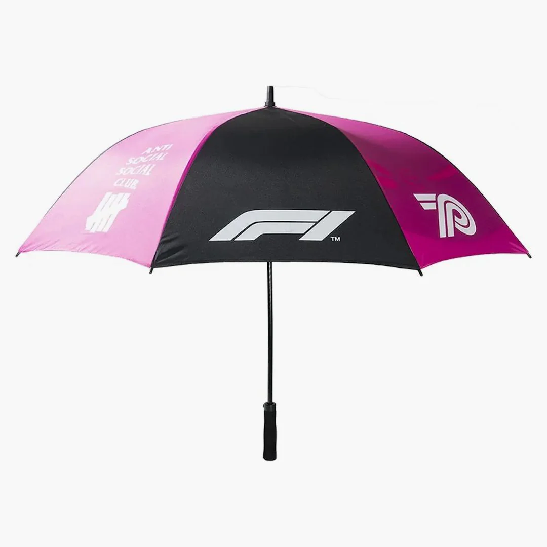 Anti Social Social Club Undftd X F1 Umbrella Pink/black