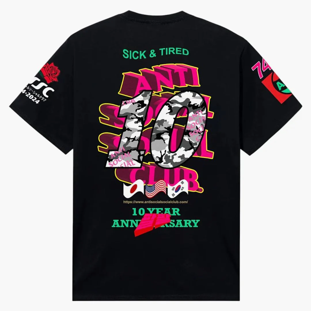 Anti Social Social Club Weird Years Tee Black - Image 2