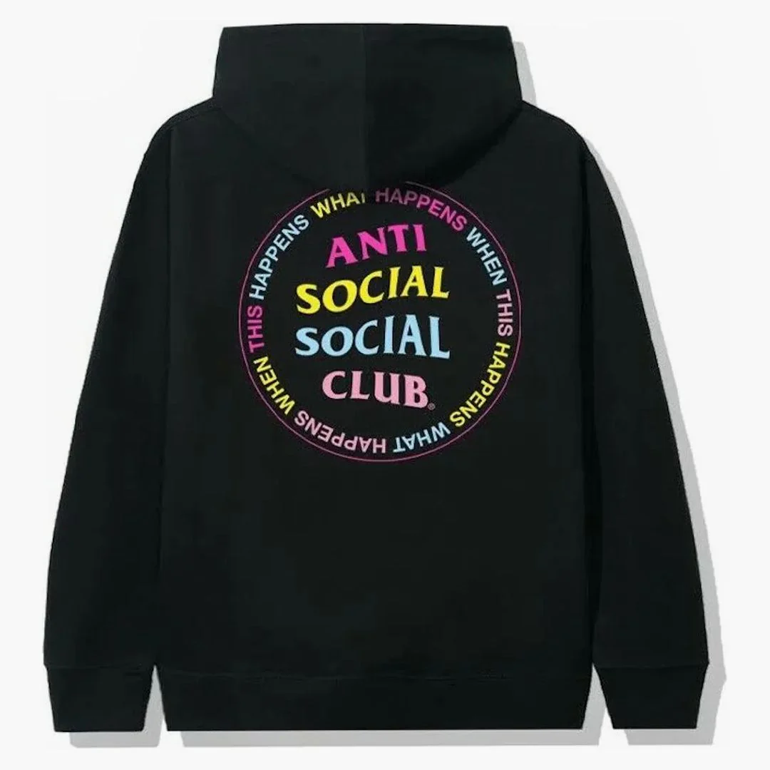 Anti Social Social Club What Happened Hoodie Black - Image 2