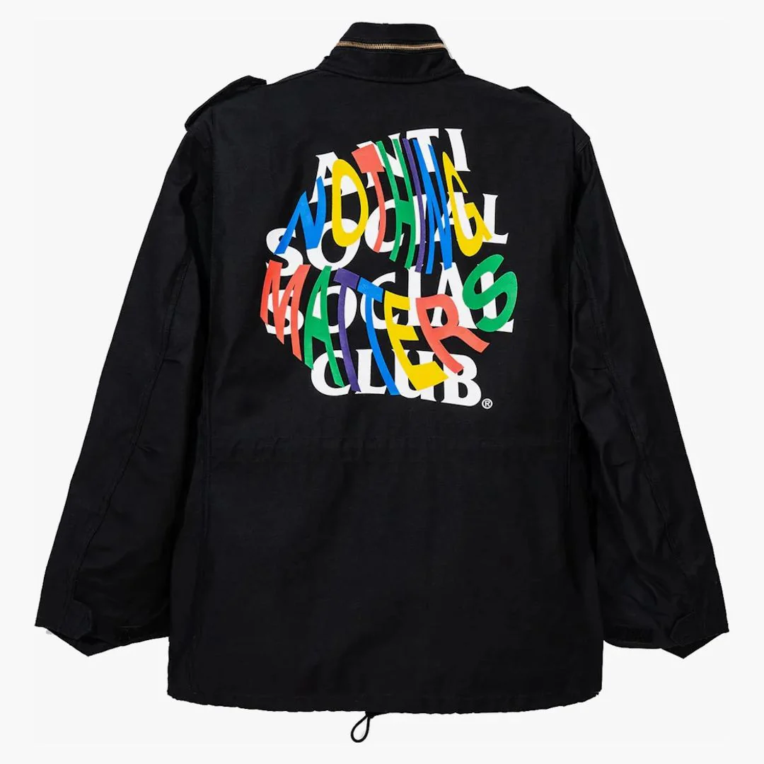 Anti Social Social Club X Alpha M65 Field Coat Black