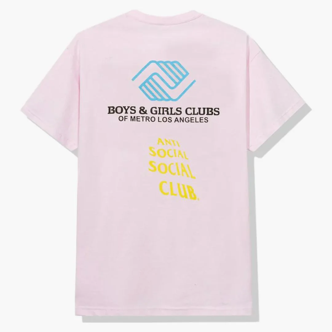 Anti Social Social Club X Bgcmla Social Emotional Tee Pink