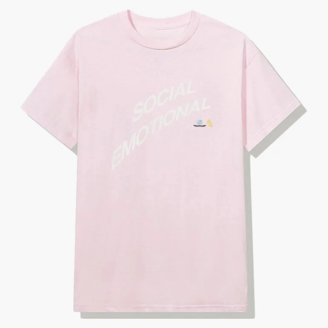 Anti Social Social Club X Bgcmla Social Emotional Tee Pink - Image 2