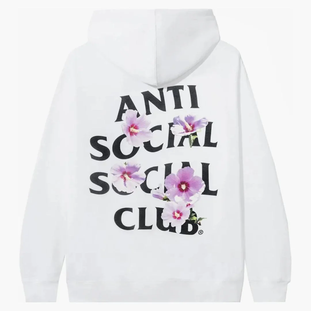 Anti Social Social Club X Case Study Flag Hoodie White - Image 3