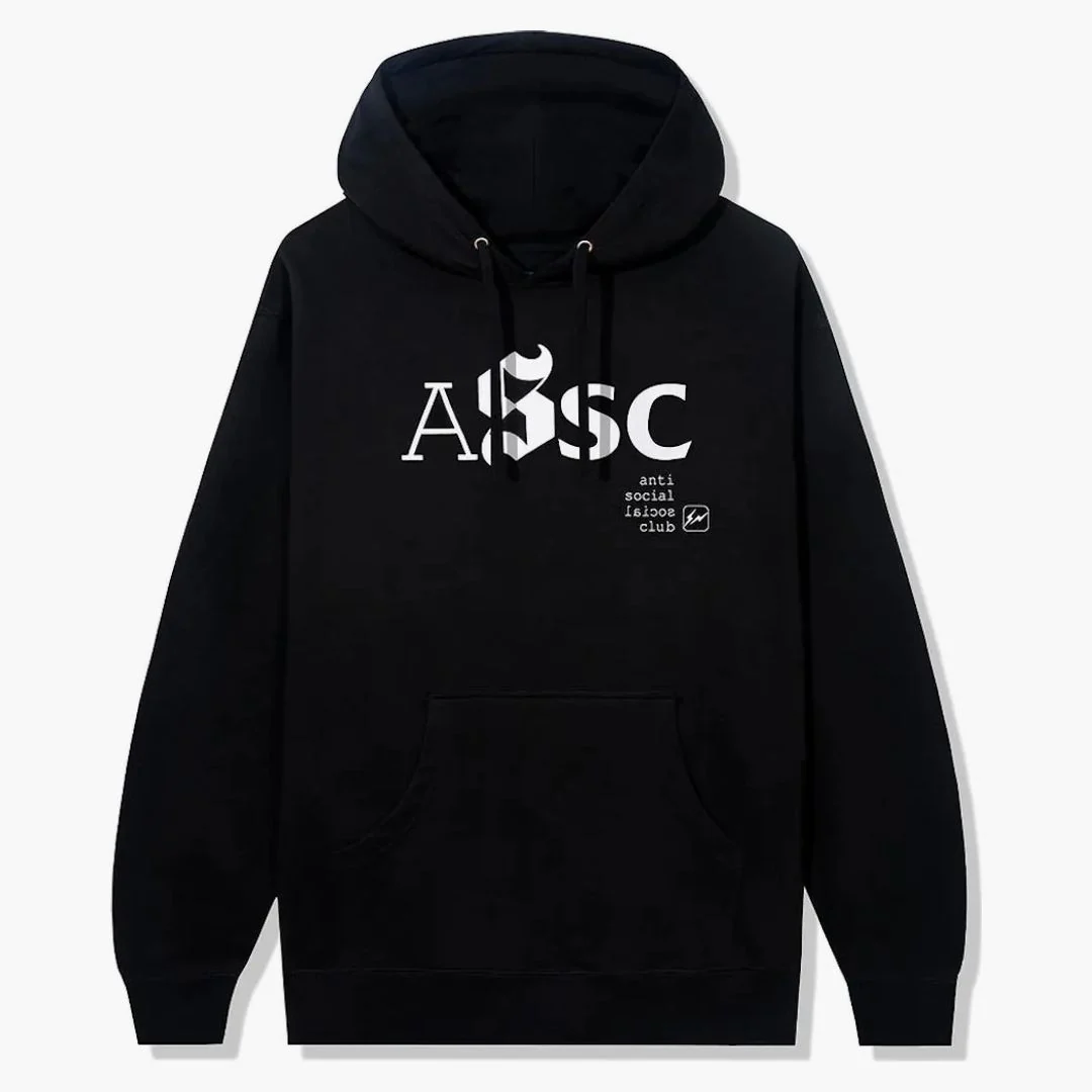 Anti Social Social Club X Fragment Type A Hoodie (fw22) Black - Image 2