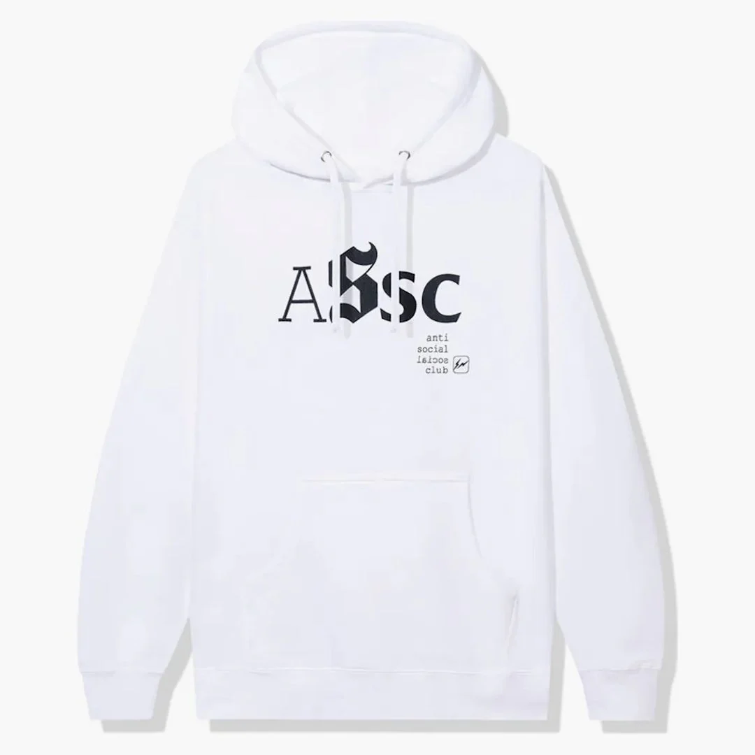 Anti Social Social Club X Fragment Type A Hoodie (fw22) White - Image 2