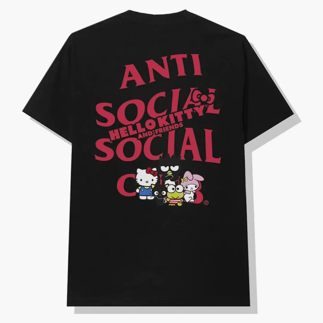Anti Social Social Club X Hello Kitty And Friends Tee Black