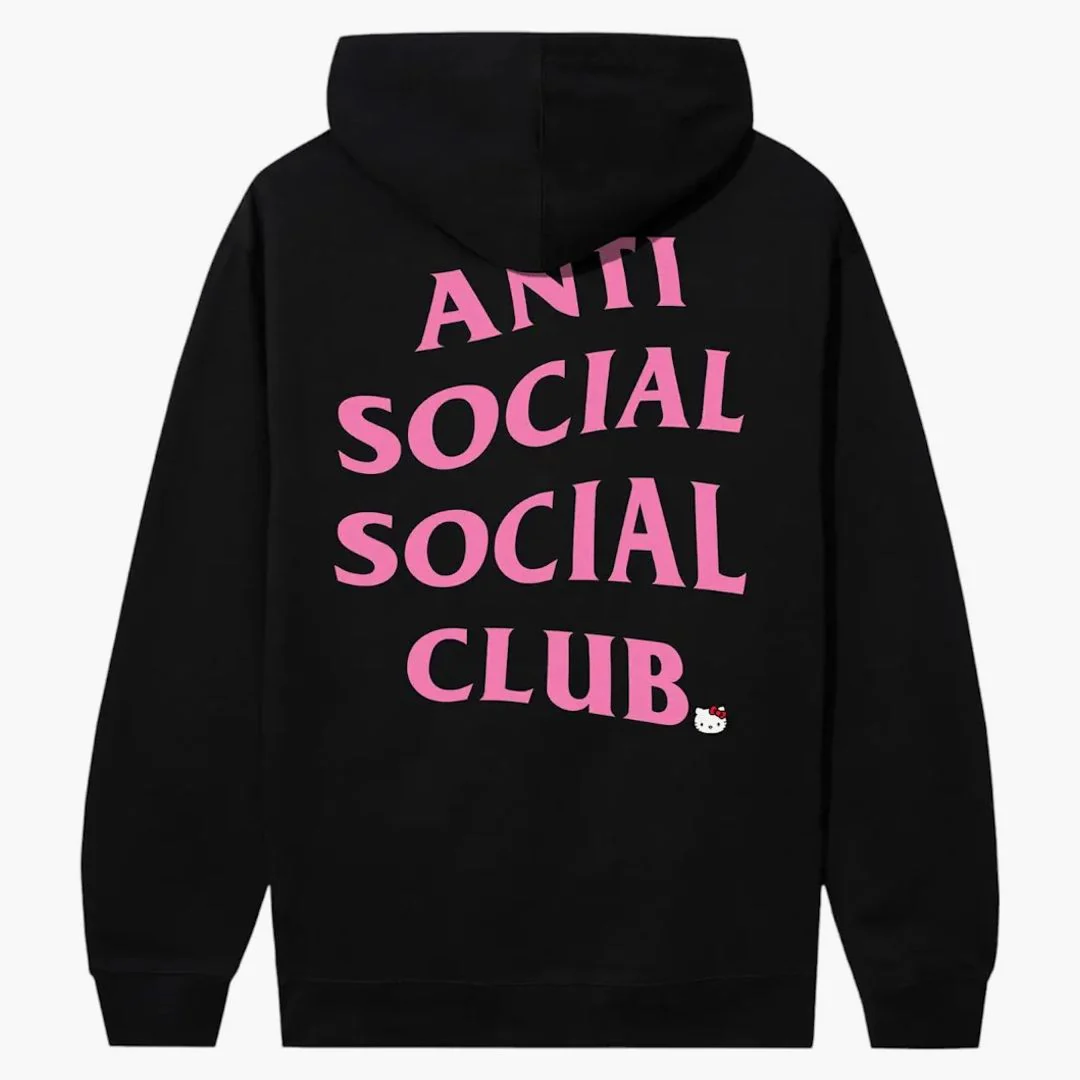 Anti Social Social Club X Hello Kitty Racing Hoodie Black - Image 2