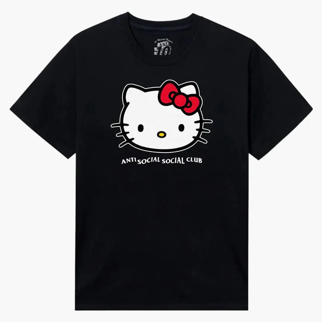 Anti Social Social Club X Hello Kitty Weird Tee Black