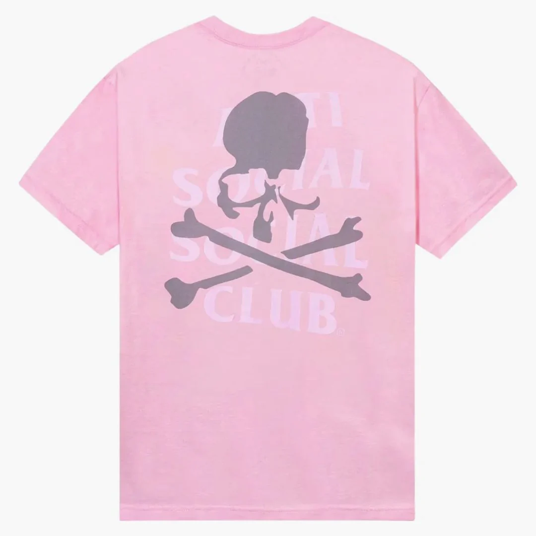 Anti Social Social Club X Mastermind Mind Tee Light Pink - Image 2