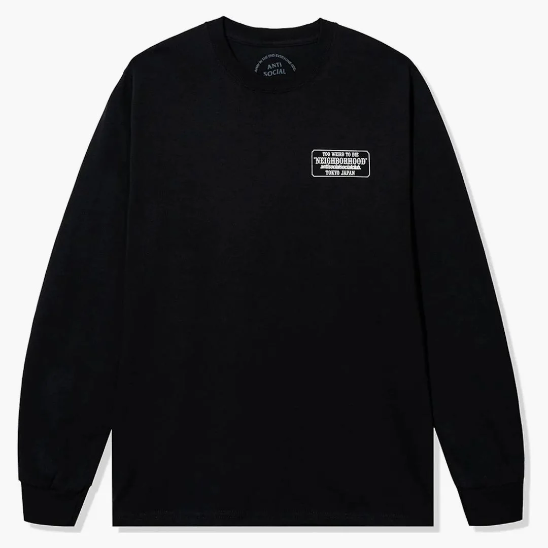 Anti Social Social Club X Neighborhood Plaque L/s Tee Black