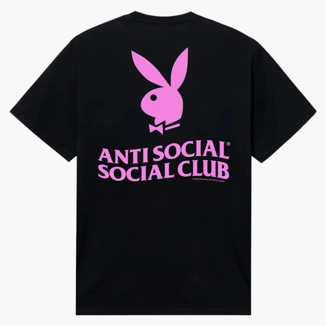 Anti Social Social Club X Playboy Read It Tee Black - Image 2