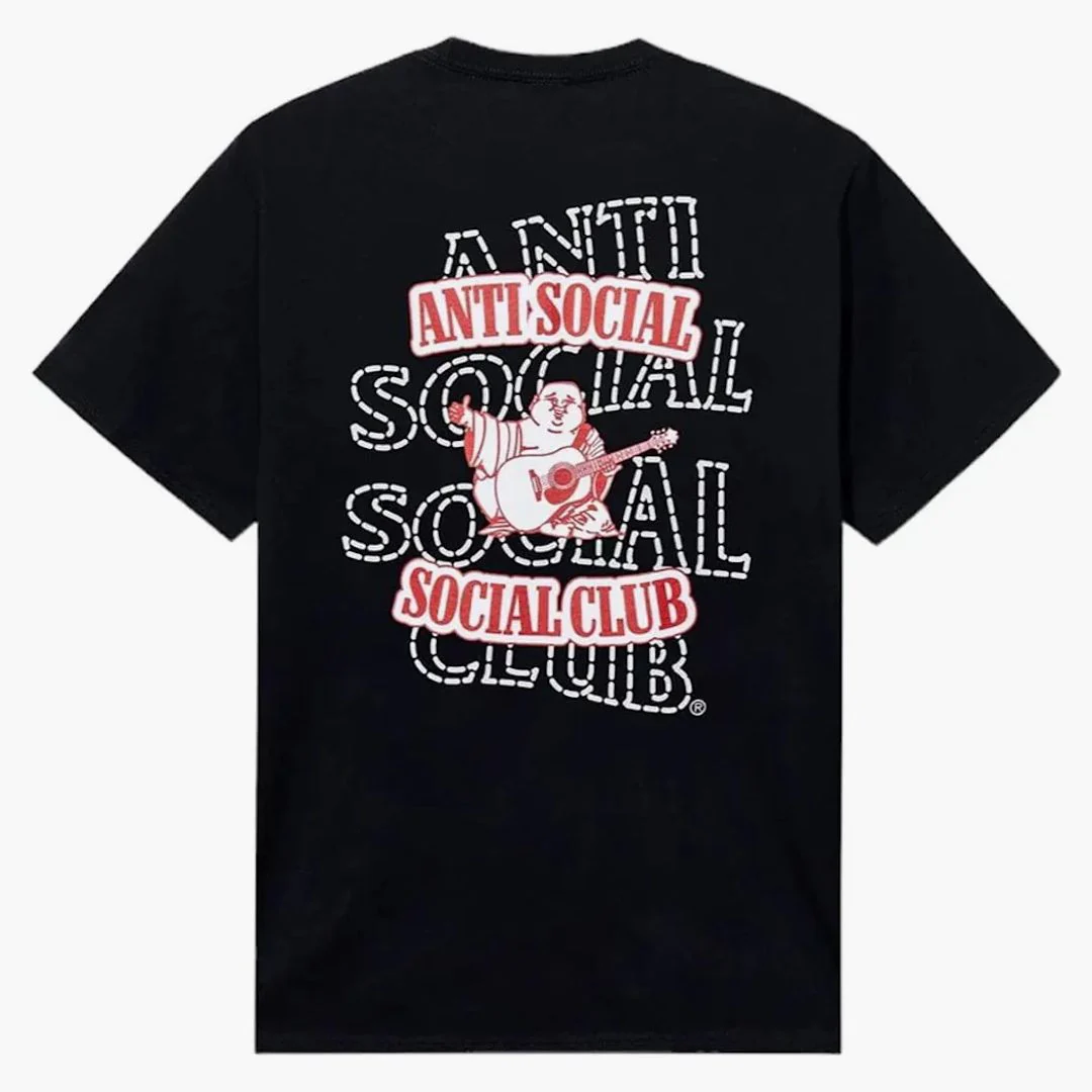 Anti Social Social Club X True Religion Anti-truth Premium Heavyweight Tee Black - Image 2