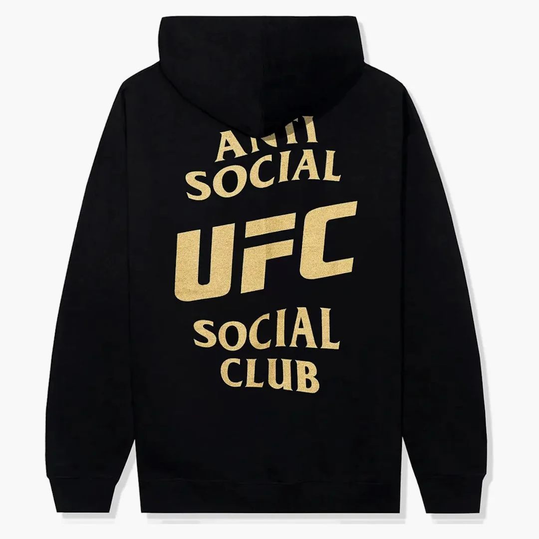 Anti Social Social Club X Ufc Self-titled Hoodie Black - Image 2