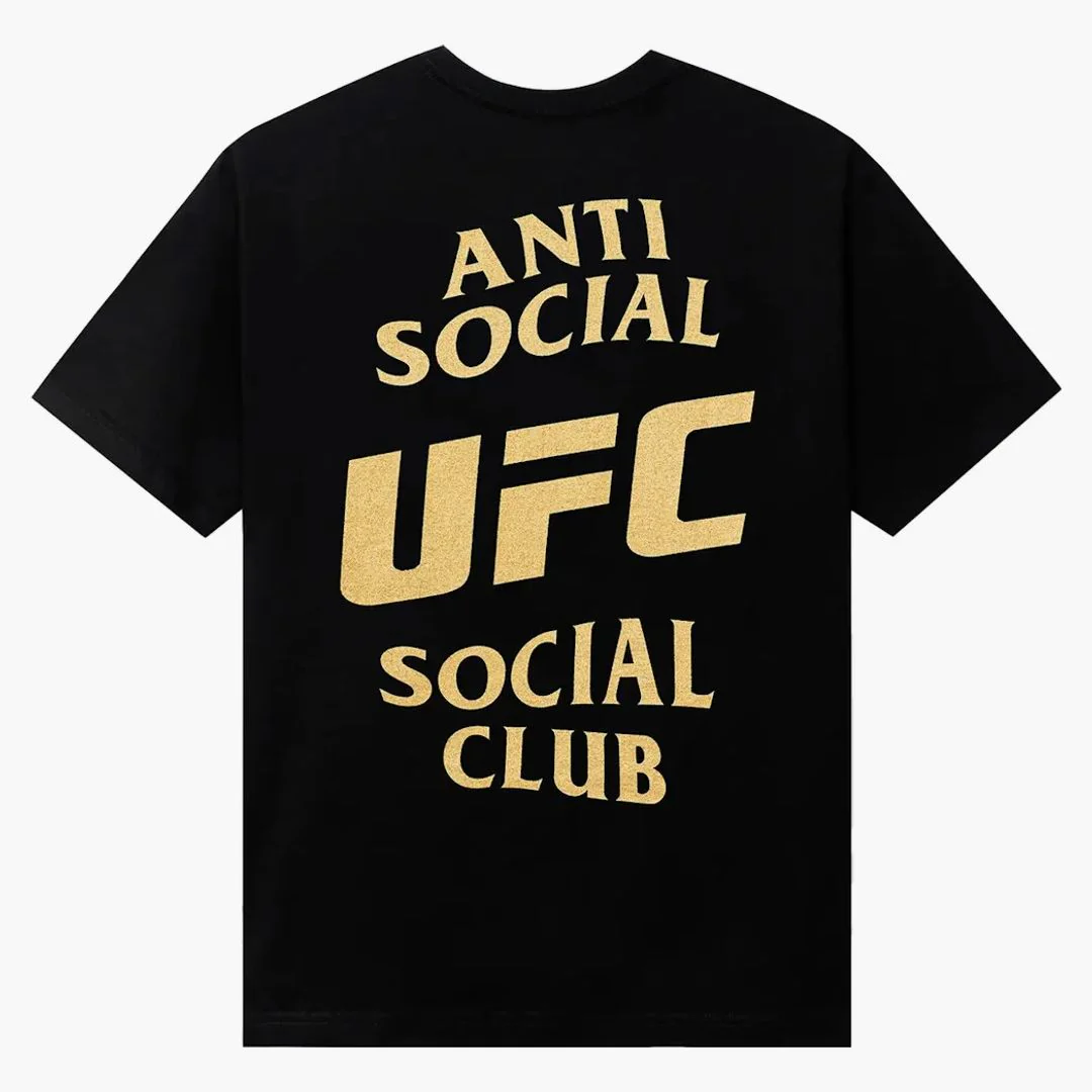 Anti Social Social Club X Ufc Self-titled Tee Black