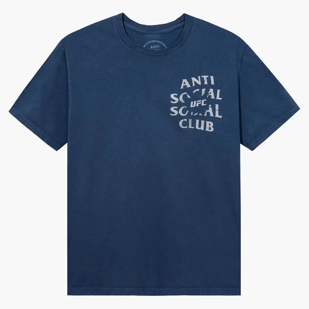 Anti Social Social Club X Ufc Ultimatum Tee Blue - Image 2