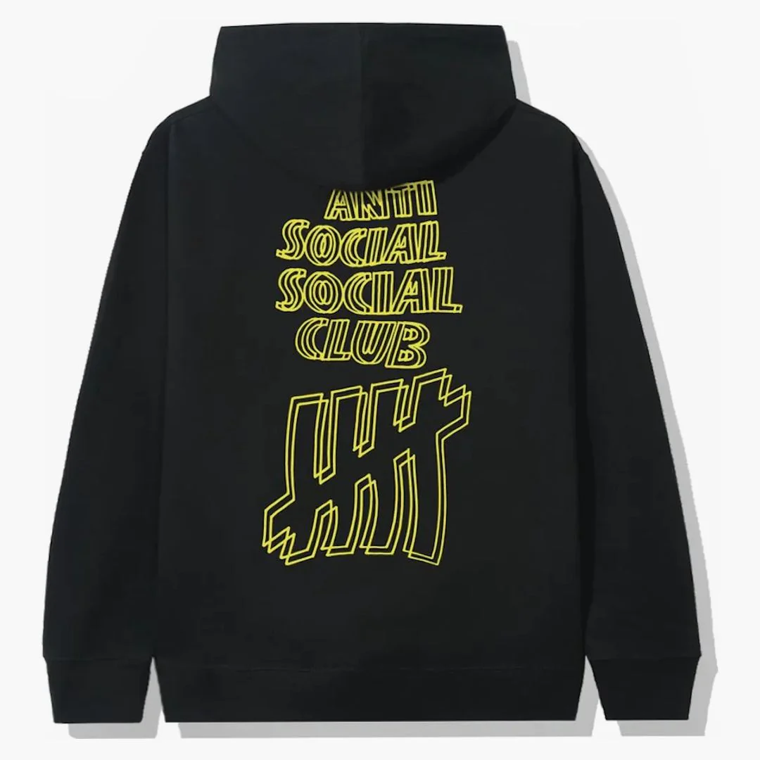 Anti Social Social Club X Undefeated Hoodie Black - Image 2