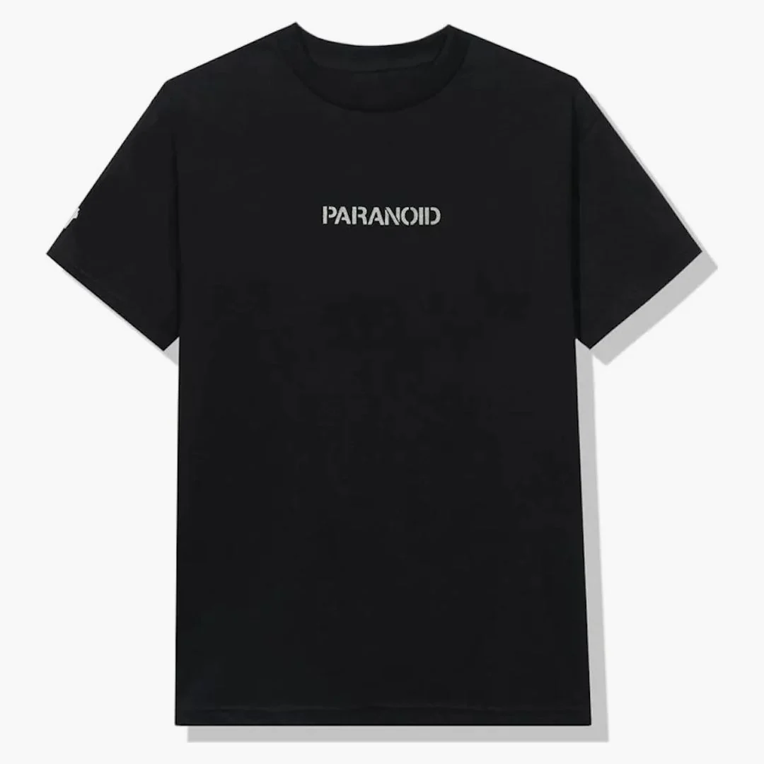 Anti Social Social Club X Undefeated Paranoid T-shirt Black