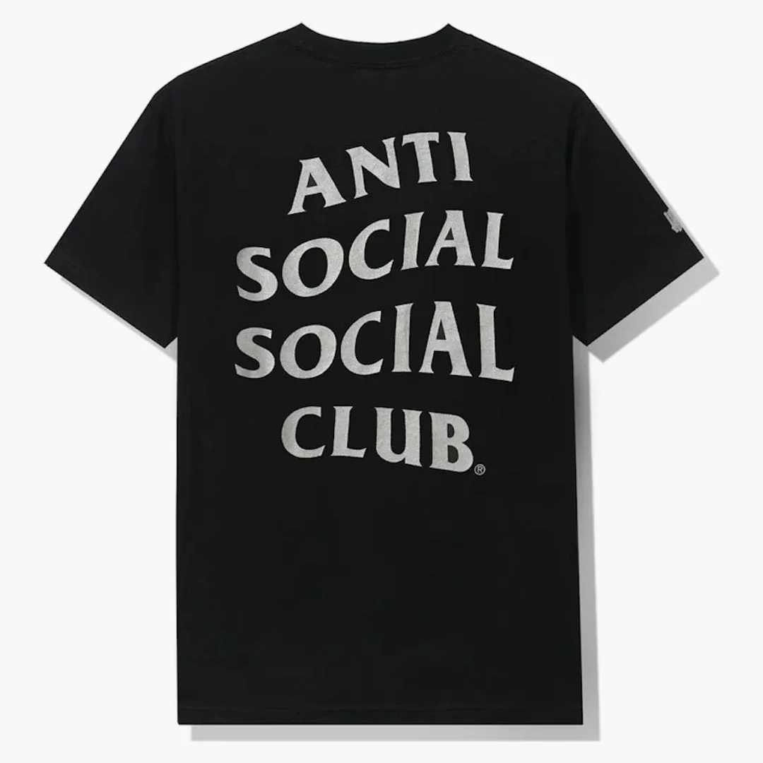 Anti Social Social Club X Undefeated Paranoid T-shirt Black - Image 2