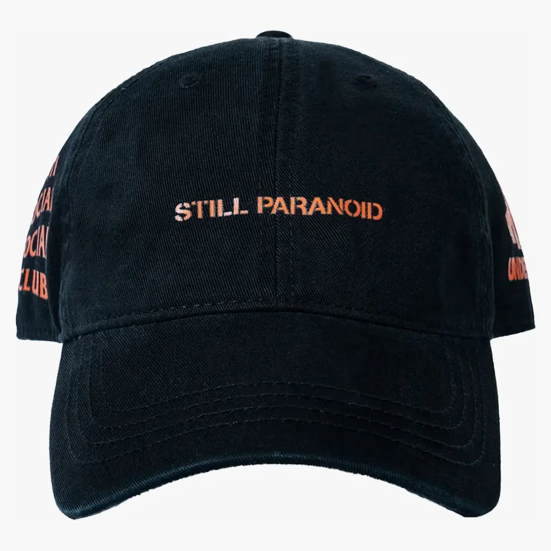 Anti Social Social Club X Undefeated Still Paranoid Cap Black