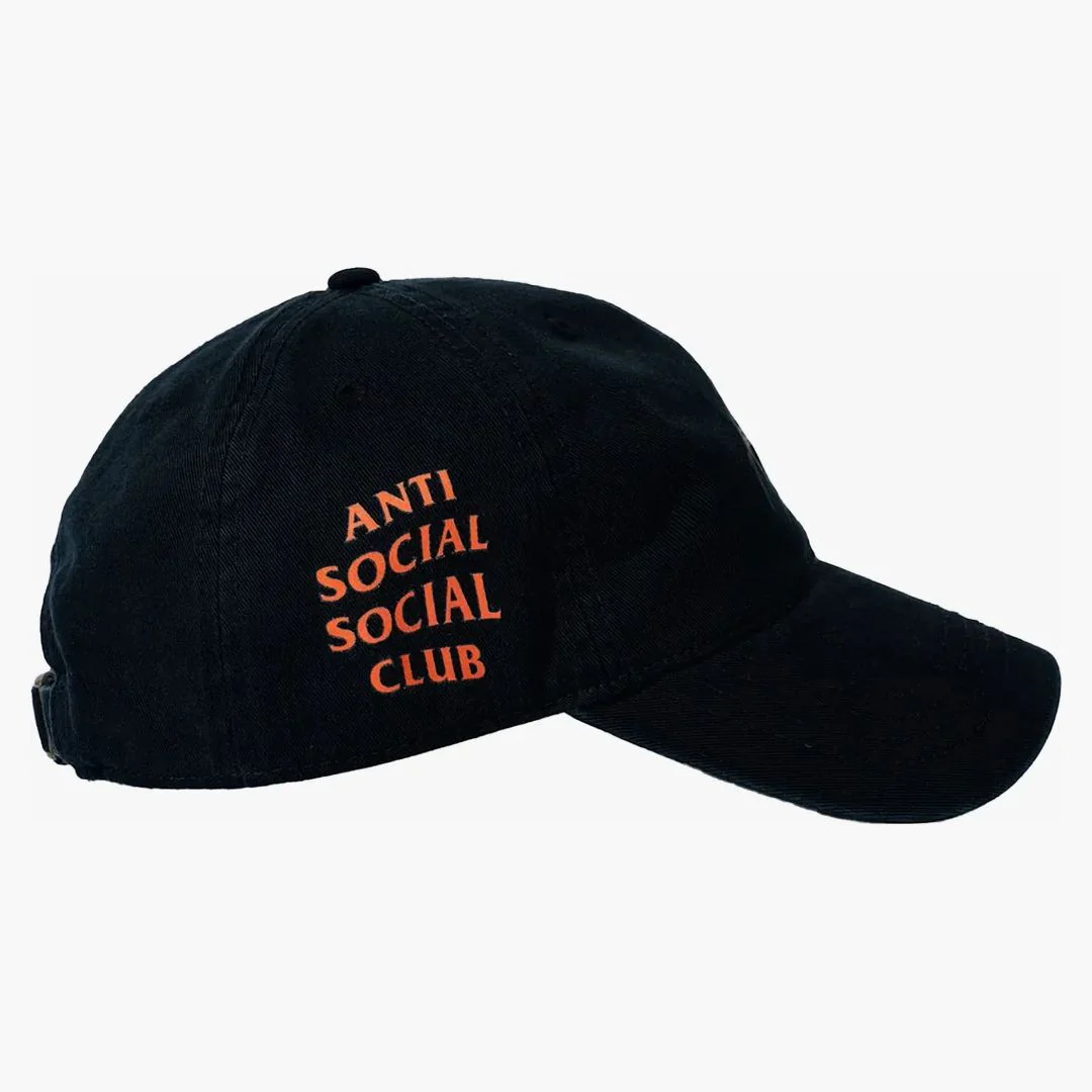 Anti Social Social Club X Undefeated Still Paranoid Cap Black - Image 2