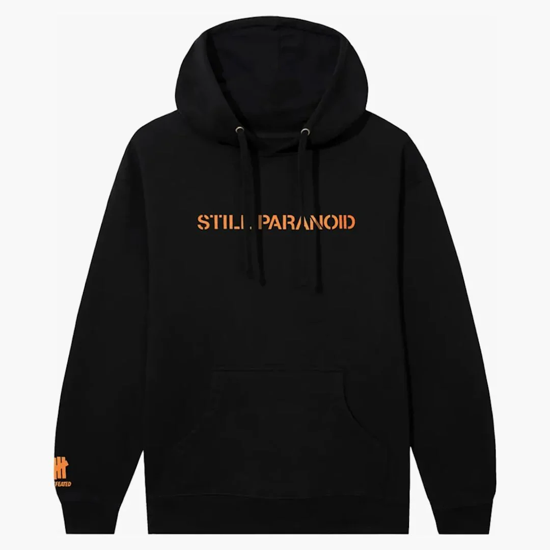 Anti Social Social Club X Undefeated Still Paranoid Hoodie Black