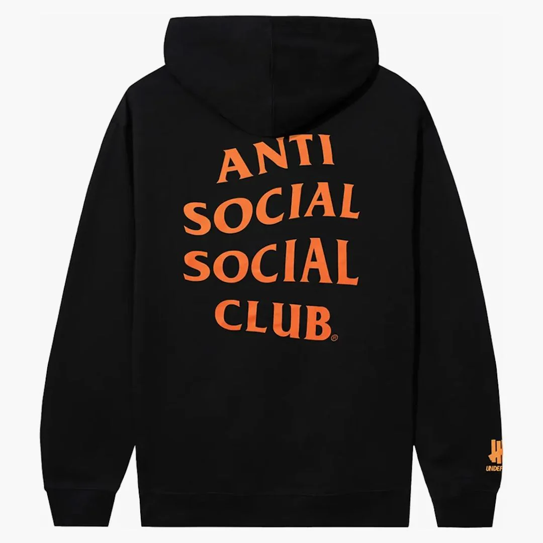 Anti Social Social Club X Undefeated Still Paranoid Hoodie Black - Image 2