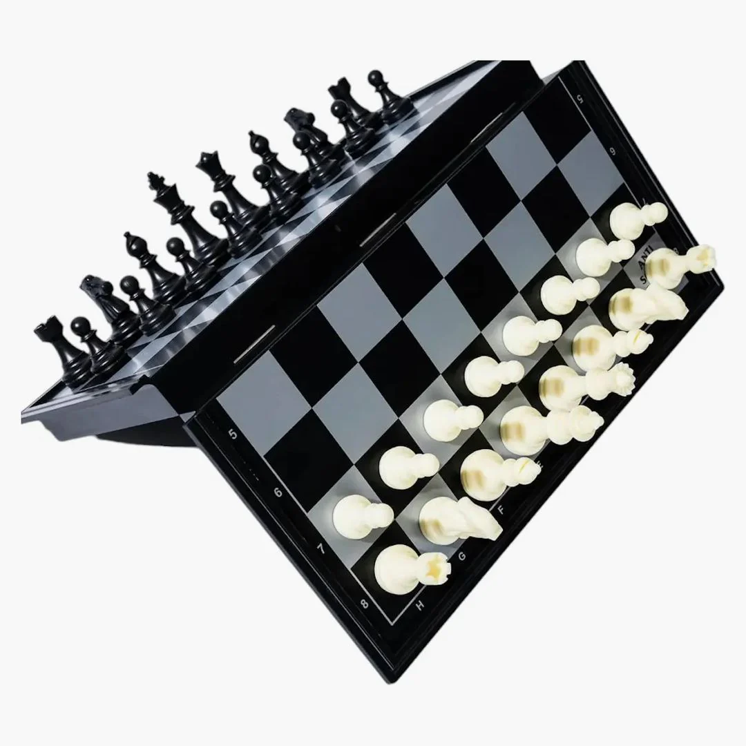 Anti Social Social Club X Undefeated Travel Magnetic Chess Set Black - Image 2