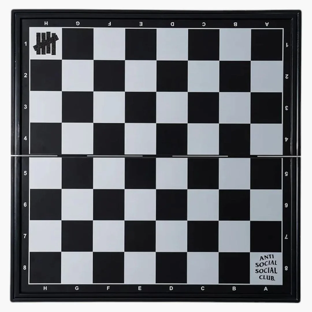 Anti Social Social Club X Undefeated Travel Magnetic Chess Set Black - Image 3