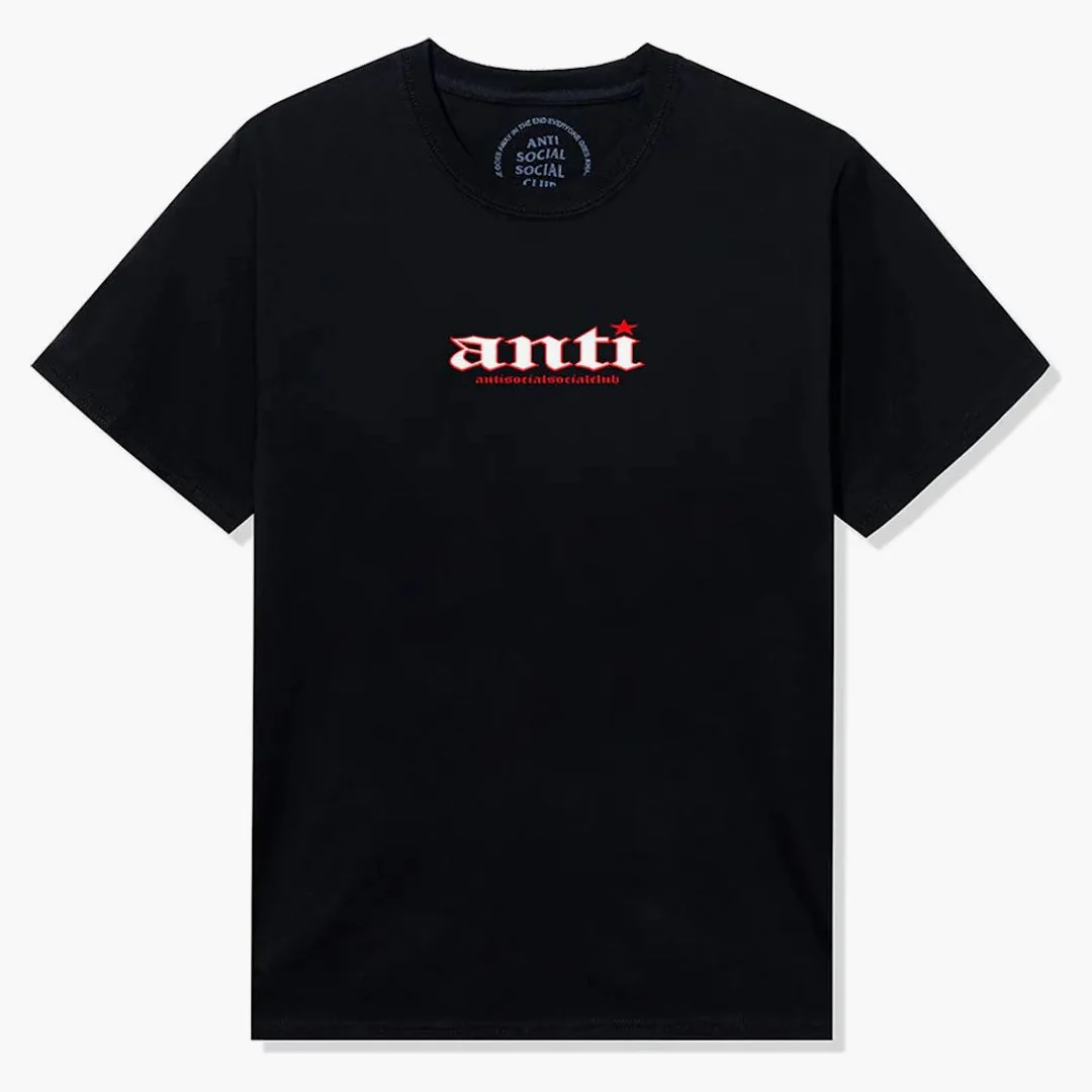 Anti Social Social Club You Don't Know Me Tee Black - Image 2