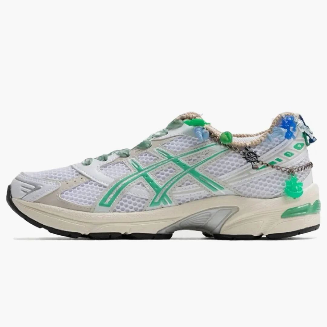Asics Gel-1130 White Malachite Green Off White Midsole (bentgablenits A Prize In Every Box Edition) (women's)