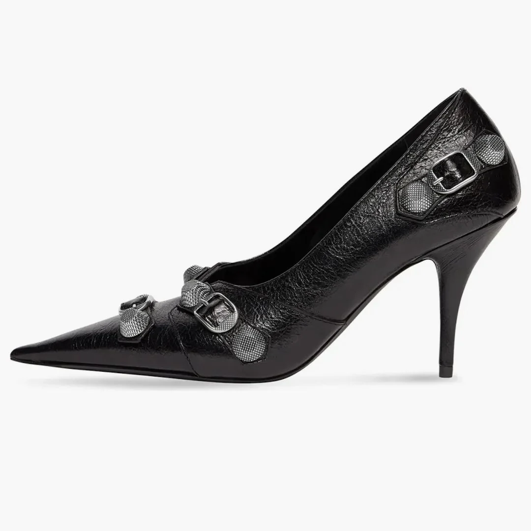 Balenciaga Cagole 90mm Pump Black - Image 2