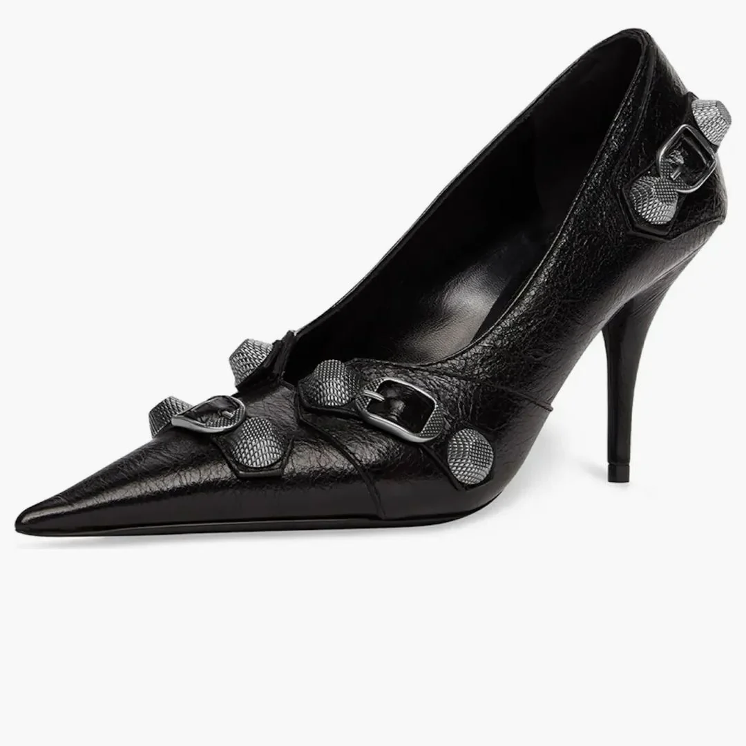 Balenciaga Cagole 90mm Pump Black - Image 4