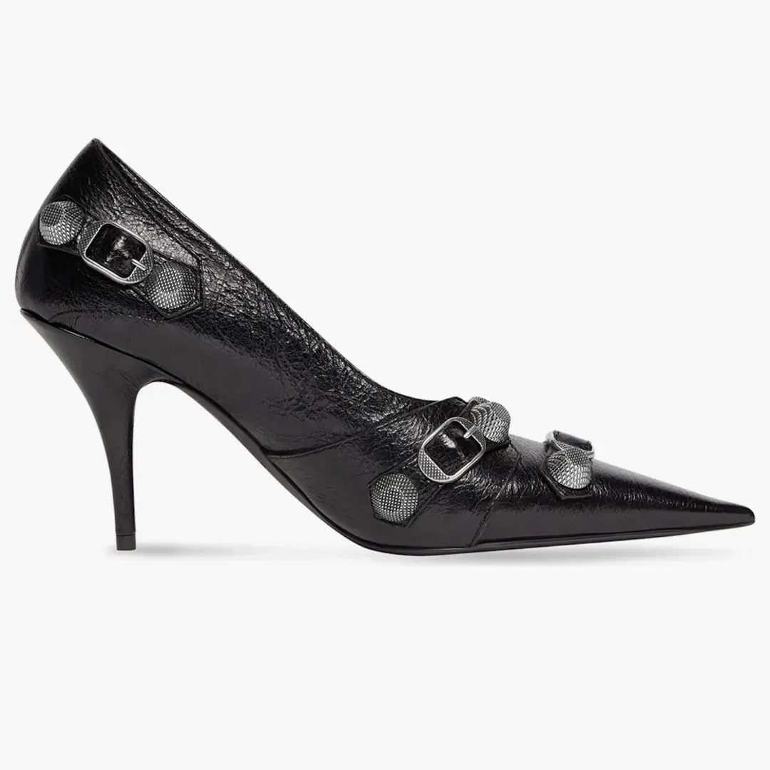 Balenciaga Cagole 90mm Pump Black - Image 5