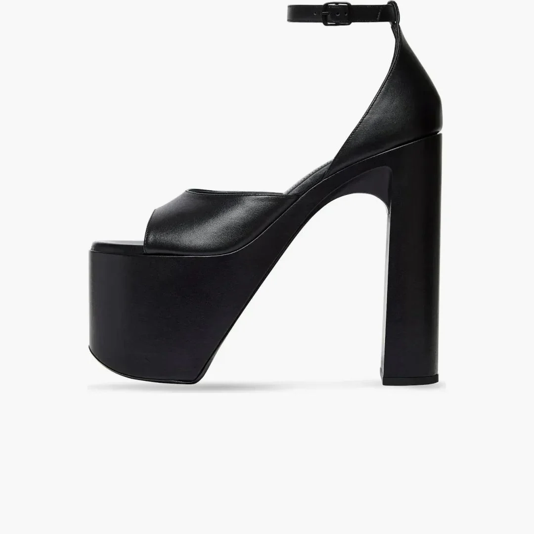 Balenciaga Camden 160mm Sandals Black Leather (women's) - Image 3