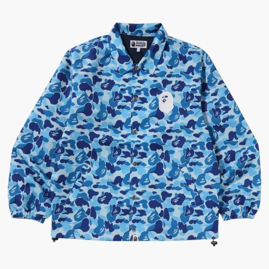 Bape Abc Camo Coach Jacket Blue