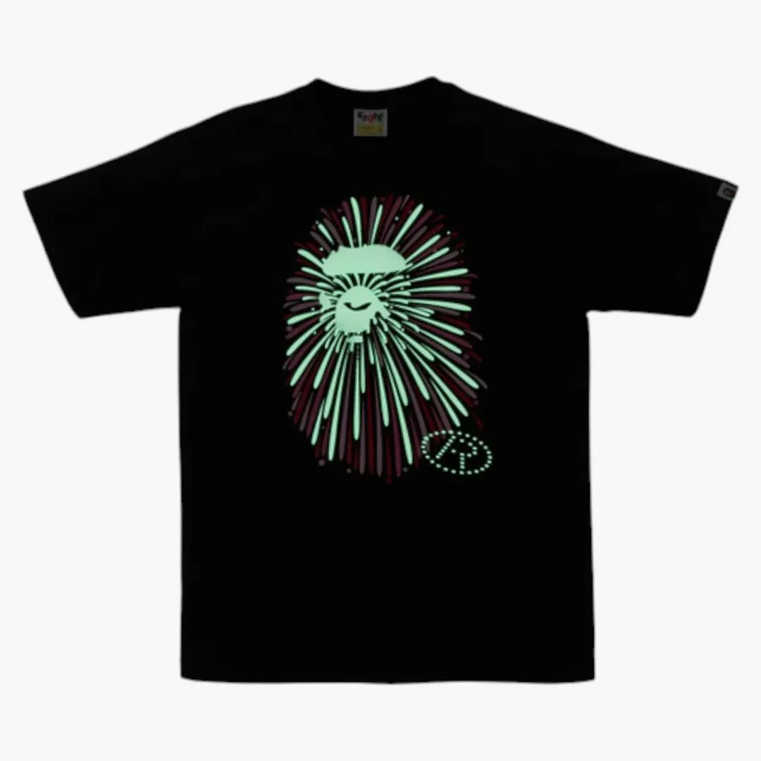 Bape Ape Head Firework I Tee Black/pink - Image 2