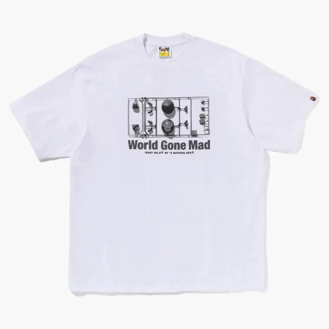 Bape Baby Milo Figure Relaxed Fit Tee White