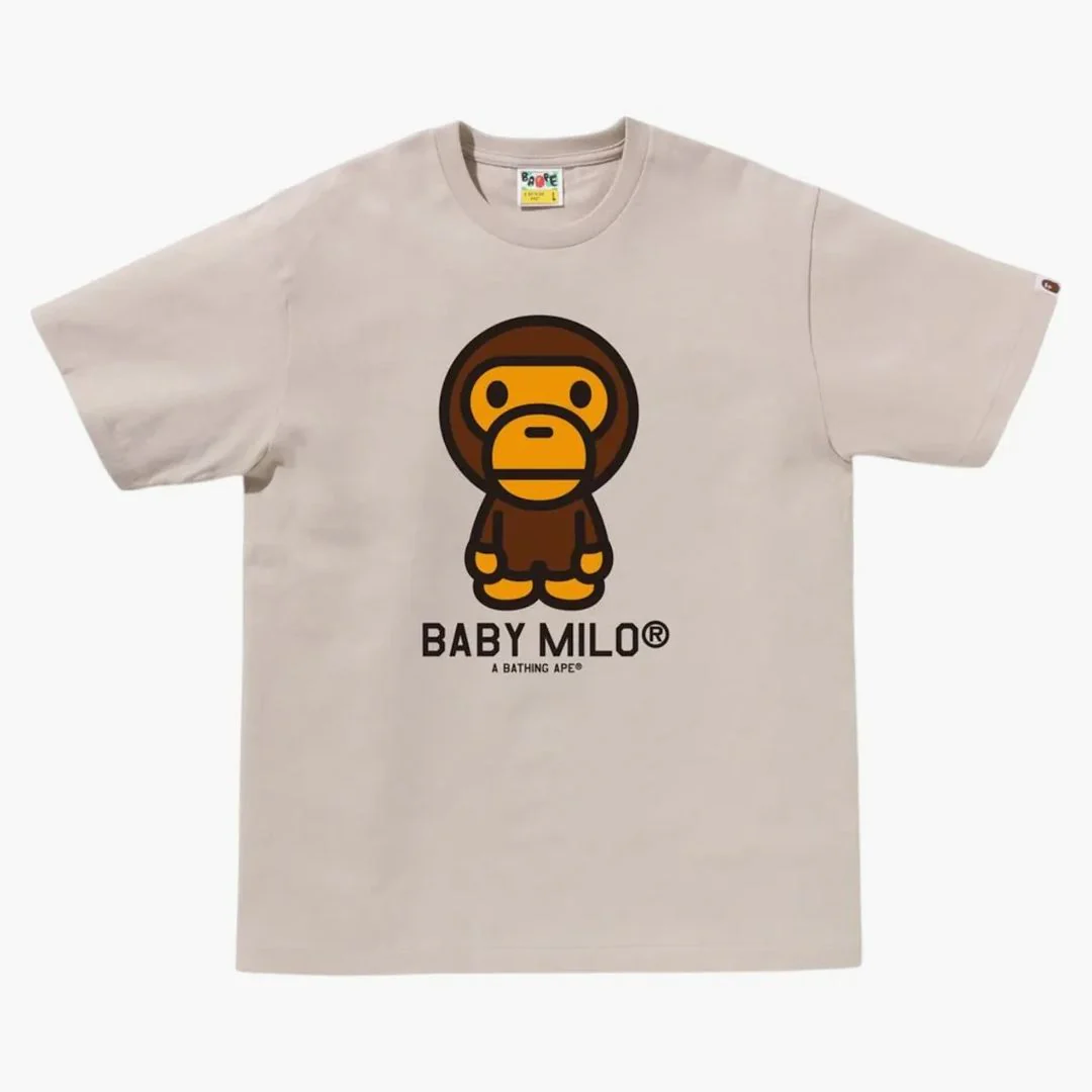 Bape Baby Milo Tee (ss25) Gray