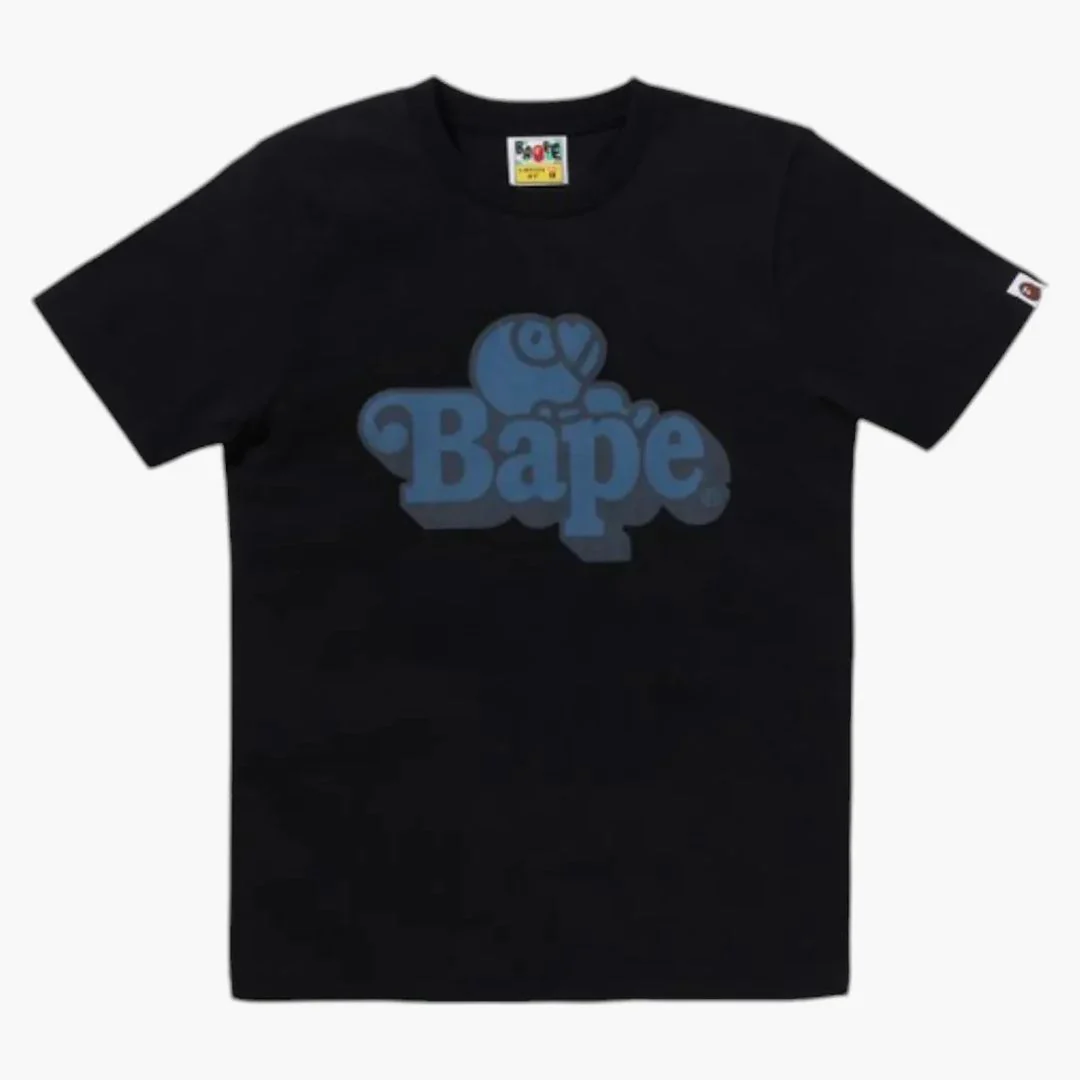 Bape Denim Milo On Bape Tee Black