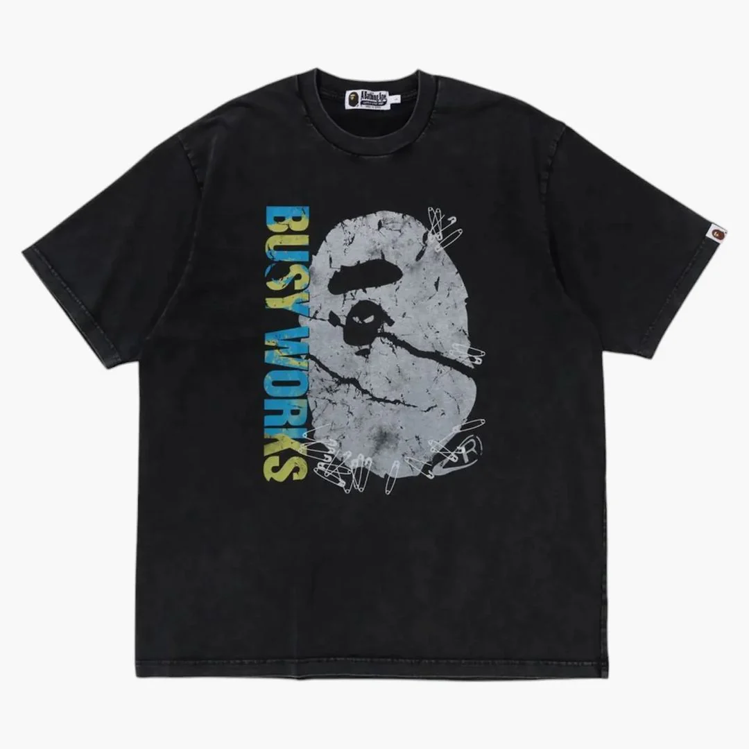 Bape Garment Dye Relaxed Fit Tee Black