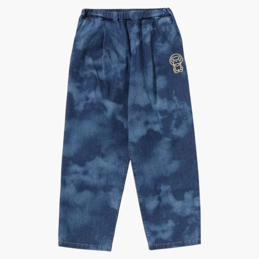 Bape Kids Milo High Tone Bleach 10oz Denim Pants Multicolor - Image 2