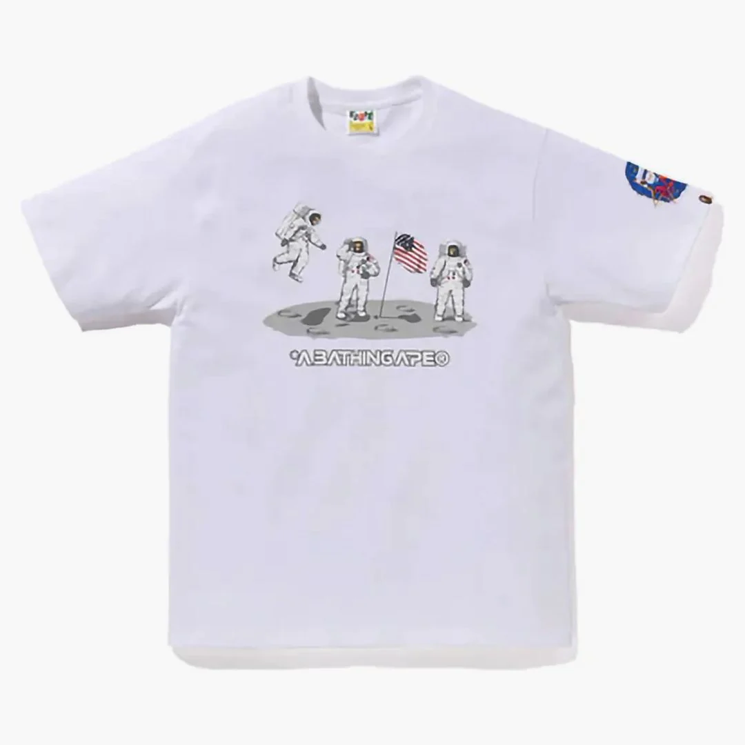 Bape Moon Landing Tee White - Image 2