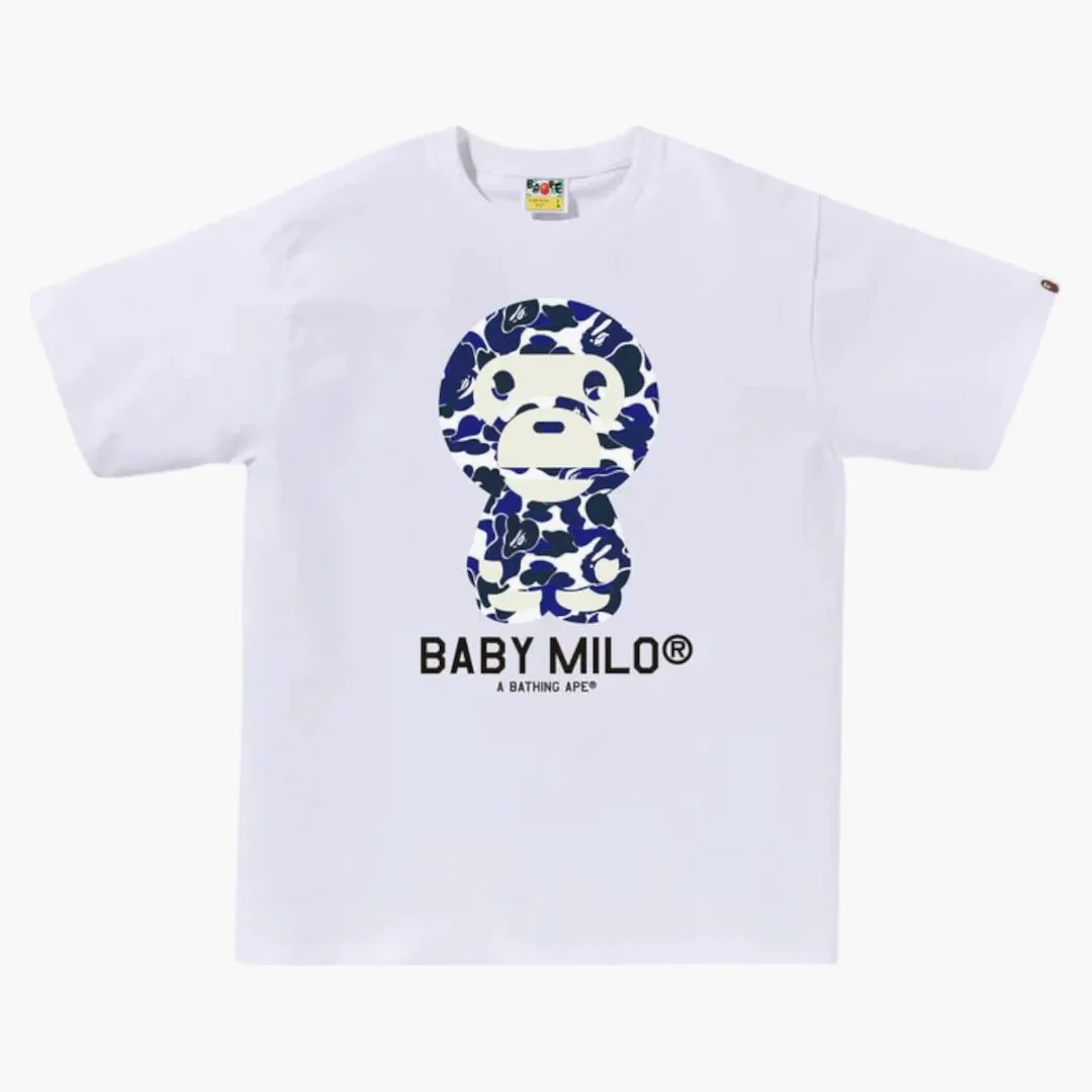 Bape Online Exclusive Baby Milo Bapec Tee White