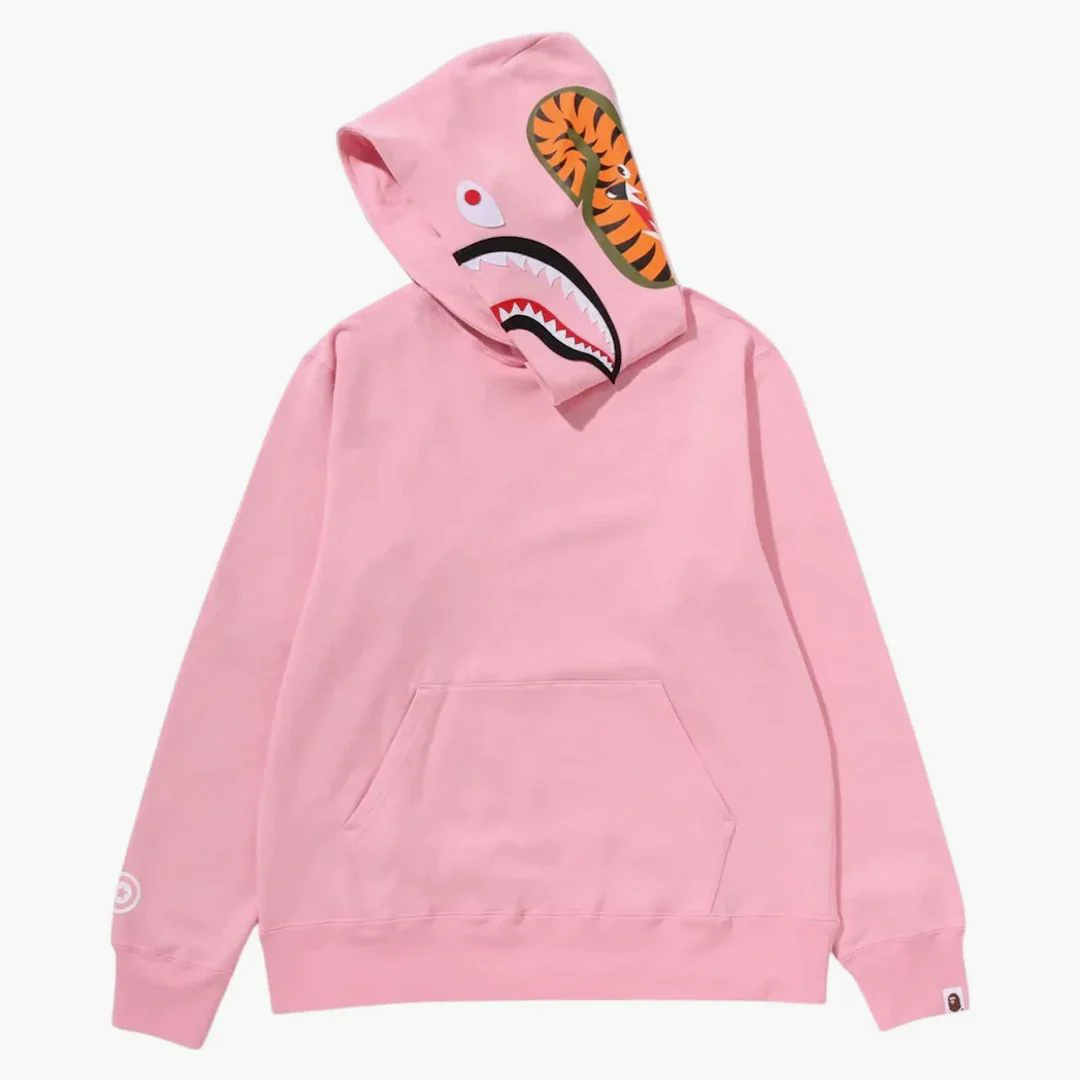 Bape Shark Pullover Hoodie (fw25) Pink - Image 2