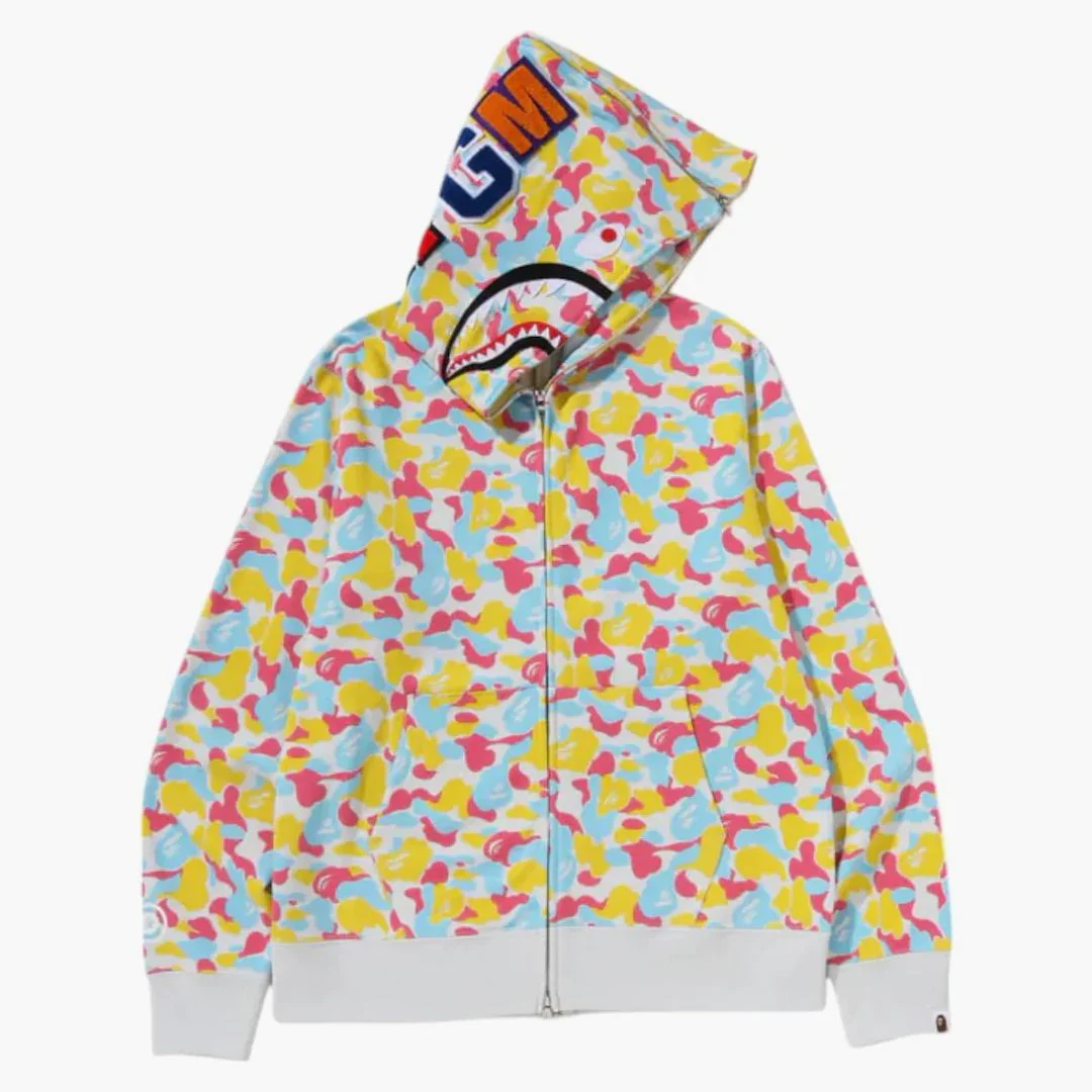 Bape Store Sanya Separate Shark Full Zip Hoodie Multicolor - Image 3